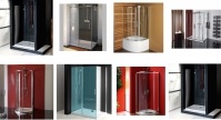 Shower cabins and doors, lockers and bath screens